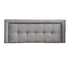 Cabeceira Veneza Diamond 05 1 Linha Linho Cinza Casal 140 X 6