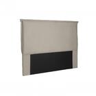 Cabeceira Veneza Suede Veludo Bege Solteiro 0,90cm Spezzia