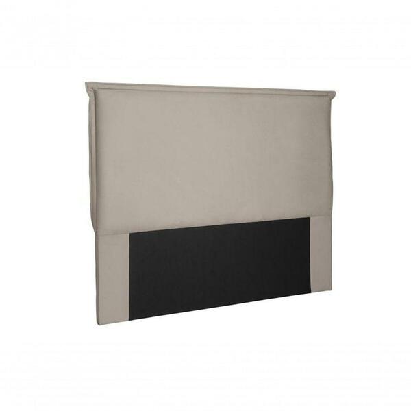 Cabeceira Veneza Suede Veludo Bege Solteiro 0,90cm Spezzia