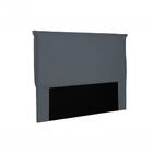 Cabeceira Veneza Suede Veludo Cinza King 195cm Spezzia
