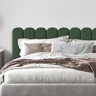 Cabeceira Verde Estofada Nuvem Para Cama Casal Queen