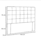 Cabeceira Verona 140 Cm Casal
