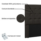Cabeceira Verona Para Cama Box Casal 140 Cm Corino Marrom S04