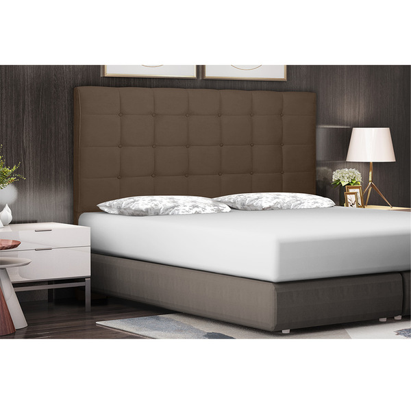 Cabeceira Verona Para Cama Box Casal 140 Cm Suede S04 - D'ros
