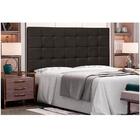 Cabeceira Verona Para Cama Box King 195 Cm Corino Marrom - D'