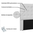 Cabeceira Verona Para Cama Box Queen 160 Cm Corino S04 - D'ro