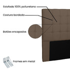 Cabeceira Verona Para Cama Box Queen 160 Cm Suede Caramelo S0