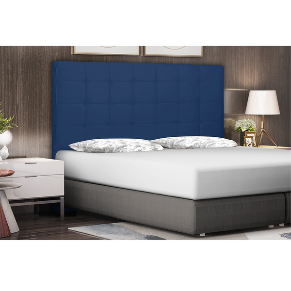 Cabeceira Verona Para Cama Box Queen 160 Cm Suede S04 - D'ros
