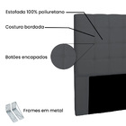 Cabeceira Verona Para Cama Box Solteiro 90 Cm Suede S04 - D'r