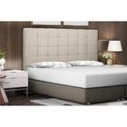 Cabeceira Verona Suede Bege Casal Spezzia