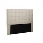 Cabeceira Verona Suede Bege Casal Spezzia