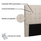 Cabeceira Verona Suede Bege Queen 160cm Spezzia