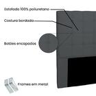 Cabeceira Verona Suede Cinza Casal Spezzia