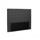 Cabeceira Verona Suede Preto Queen 160cm Spezzia