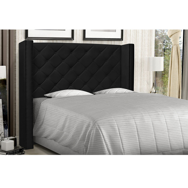 Cabeceira Vicenza Para Cama Box Casal 140 Cm Corino S04 - D'r