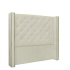 Cabeceira Vicenza Para Cama Box King 195 Cm Corino S04 - D'ro