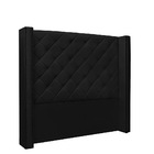 Cabeceira Vicenza Para Cama Box King 195 Cm Corino S04 - D'ro