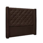 Cabeceira Vicenza Para Cama Box Queen 160 Cm Suede Café S04 -