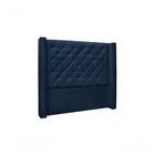 Cabeceira Vicenza Suede Azul Casal Spezzia