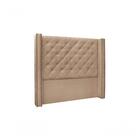 Cabeceira Vicenza Suede Bege Casal Spezzia