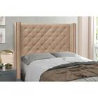 Cabeceira Vicenza Suede Bege Casal Spezzia