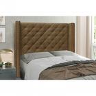 Cabeceira Vicenza Suede Caramelo Queen 160cm Spezzia