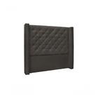 Cabeceira Vicenza Suede Cinza King 195cm Spezzia