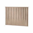 Cabeceira Vicenza Veludo Design Italiano Bege Escuro