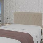 Cabeceira Viena Plus Casal 1400mm Veludo Bege Escuro - Simbal