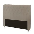 Cabeceira Viena Plus Casal 1400mm Veludo Bege Escuro - Simbal