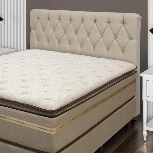 Cabeceira Viena Plus King 1,95 Linho Bege  - Simbal