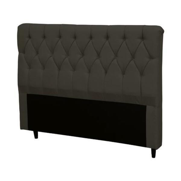 Cabeceira Viena Plus King Size 1950mm Veludo Adar Marrom - Si