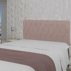 Cabeceira Viena Plus King Size 1950mm Veludo Rose - Simbal