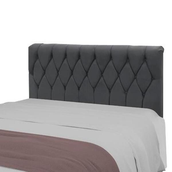 Cabeceira Viena Plus Queen 1600mm Suede Cinza - Simbal