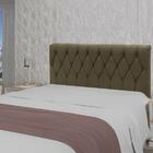 Cabeceira Viena Plus Queen 1600mm Suede Marrom Taupe - Simbal