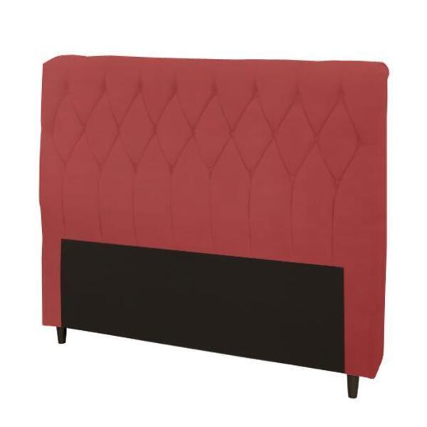 Cabeceira Viena Plus Queen 1600mm Vedulo Adar Vermelho - Simb