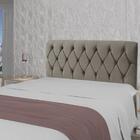 Cabeceira Viena Plus Queen 1600mm Veludo Adar Castor - Simbal