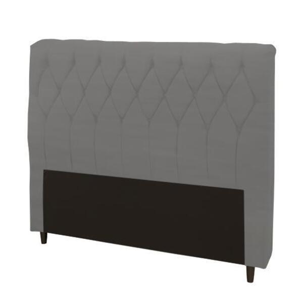 Cabeceira Viena Plus Queen 1600mm Veludo Slim Chumbo - Simbal