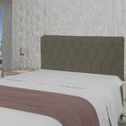 Cabeceira Viena Plus Queen 1600mm Veluso Slim Chocolate - Sim