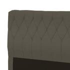 Cabeceira Viena Plus Queen 1600mm Veluso Slim Chocolate - Sim