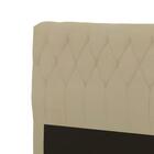 Cabeceira Viena Plus Viúva 1000mm Liinho Creme - Simbal