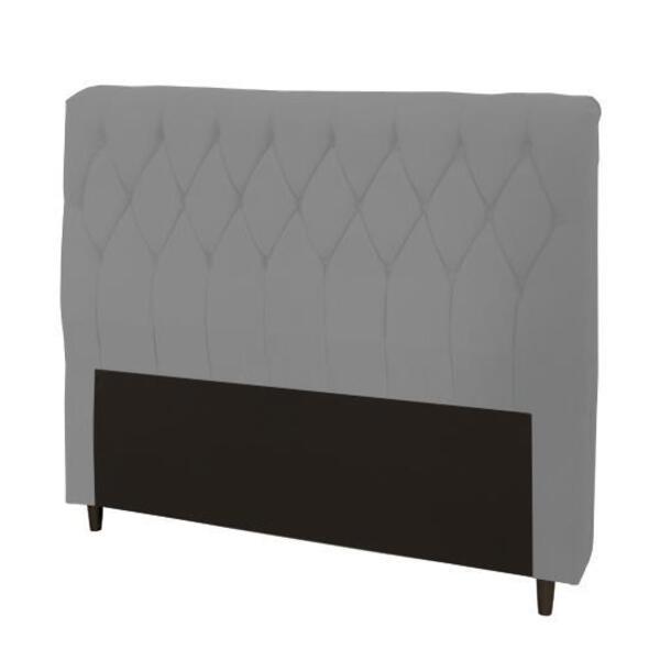 Cabeceira Viena Plus Viúva 1000mm Linho Cinza - Simbal