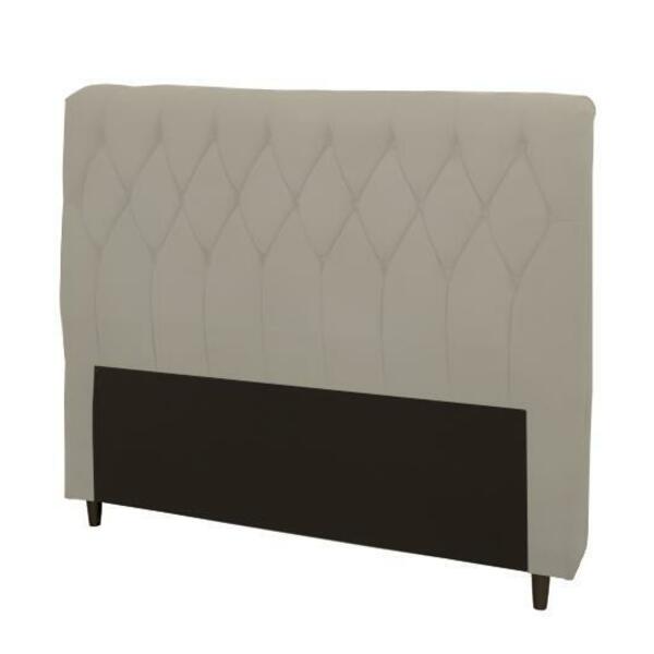 Cabeceira Viena Plus Viúva 1000mm Linho Cru - Simbal