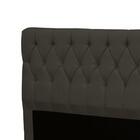 Cabeceira Viena Plus Viúva 1000mm Veludo Adar Marrom - Simbal