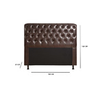 Cabeceira Viserys Queen Facto Tabaco 160cm Bnn Decor