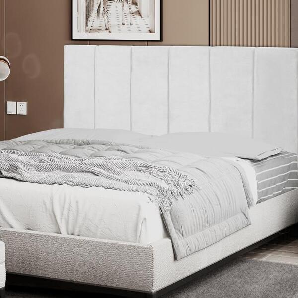 Cabeceira Vitória 138cm Cama Box Casal Suede Diversas Cores