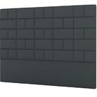 Cabeceira Zurique Plus Casal 1400mm Suede Cinza - Simbal