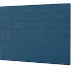Cabeceira Zurique Plus Queen 1600mm Veludo Azul - Simbal