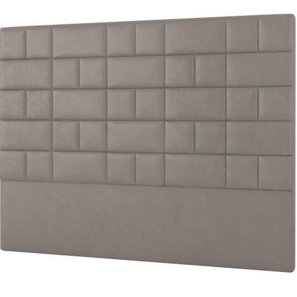 Cabeceira Zurique Plus Solteiro 900mm Veludo Adar Off White -