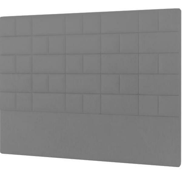 Cabeceira Zurique Plus Viúva 1000mm Linho Chumbo - Simbal